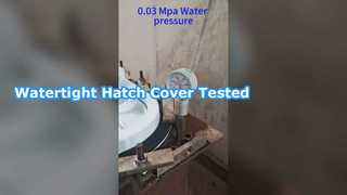 Алюминиевая встроенная крышка люка, испытание на водонепроницаемость2