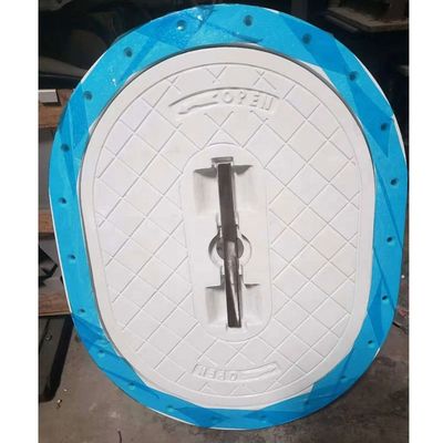 ABS Class Approved Quick Opening Custom Oval Flush Type Aluminium Marine Manhole Cover (Объем для быстрой открываемости с использованием алюминиевого матраса) поставщик